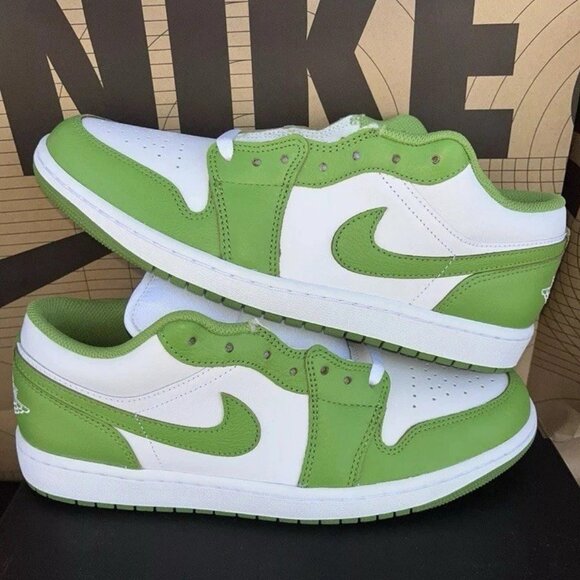 NEW Nike Air Jordan 1 Low SE White Chlorophyll Lightning HF4823-100 Size 12 - Picture 1 of 6
